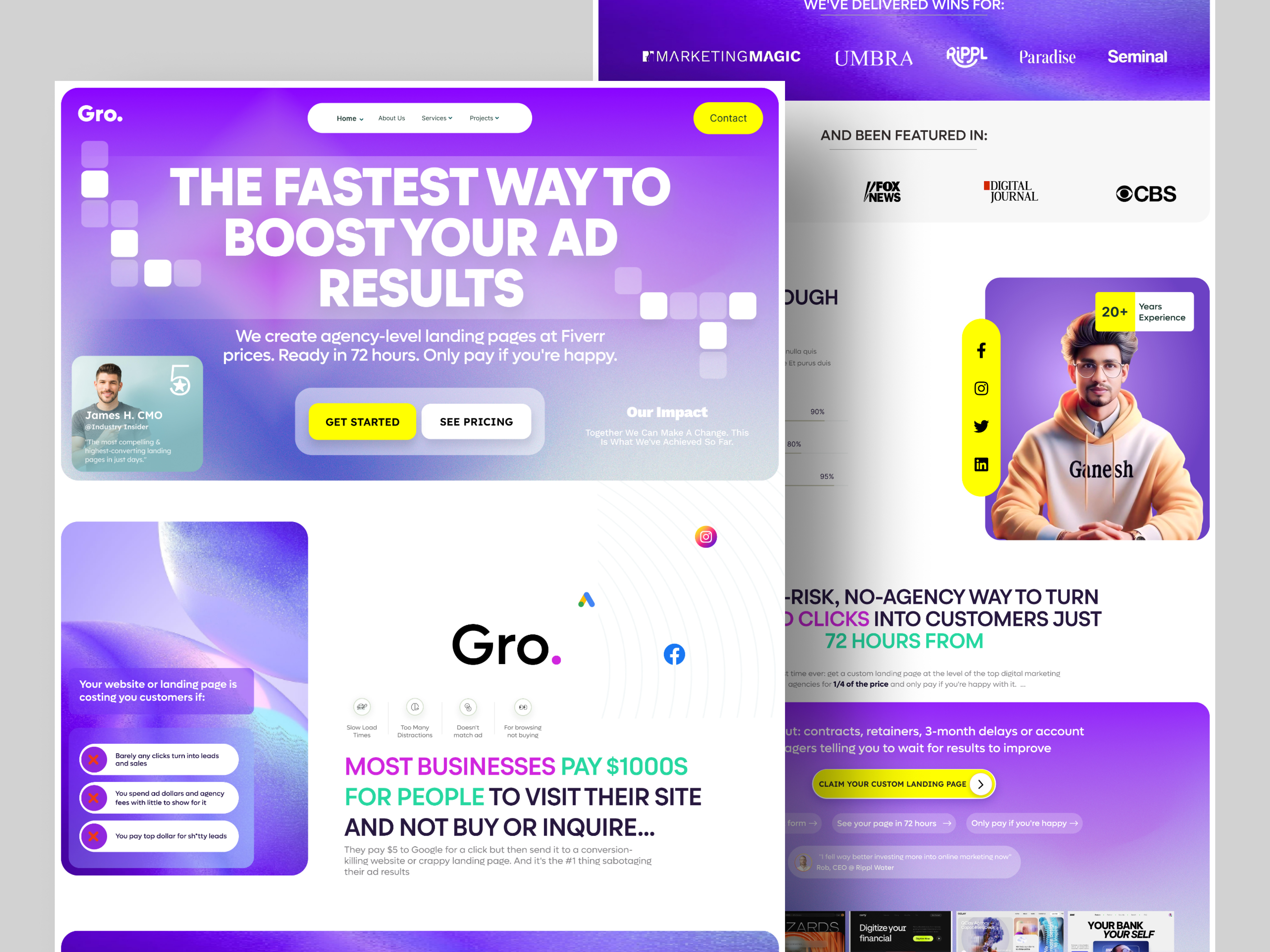 Example of Landing Page Design
