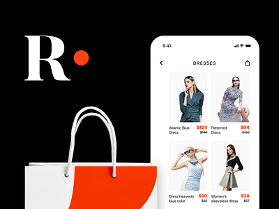 Shoppigng App Screenshot app application art brand branding branding design character clean design ios lettering logo logo design minimal mobile typography ui ux vector web