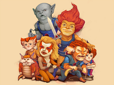 Blundercats art characters digitalpainting fanart funny illustration memes thundercats