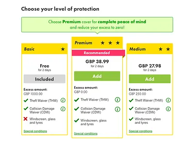 Selling Covers: Premium highlight variation art direction banner booking system call to action comparison design desktop e commerce flat design highlight product type typography ui ux web website