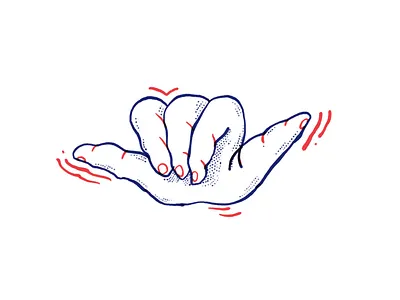 Aloha ilustración aloha hand illustration procreate