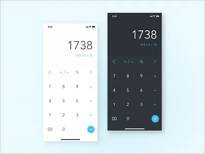 UI Challenge: Calculator calculator calculator ui dailyui
