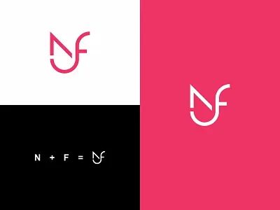 NF Logo branding design icon logo logo design