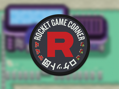 Rocket Game Corner Coaster coaster pokemon rocket stickermule team