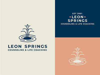 Leon Spring Counseling ✂︎ brand brand icon brand identity counseling logo logo system process