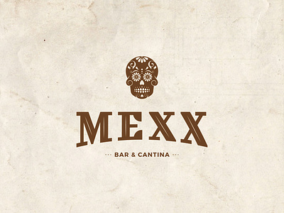 Mexx Logo design branding design food food logo icon illustrator logo mexican minimal restaraunt skull logo