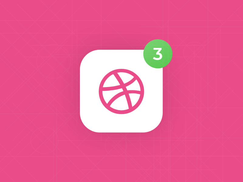 Example of 3 Dribbble Invite