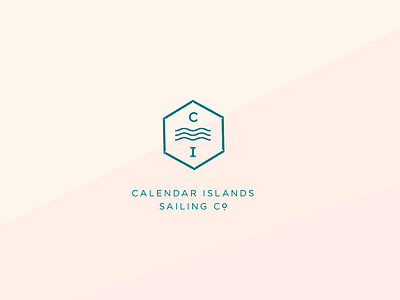 Calendar Islands Sailing Co. branding concept design logo typography