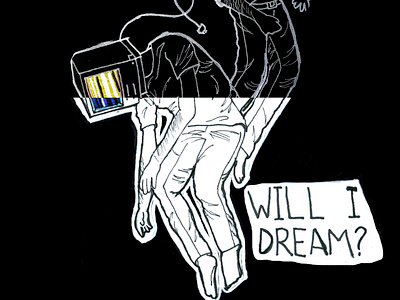 "Daisy. Daaaaiiiiissyyy.." illustration ink objecthead photoshop art space odyssey