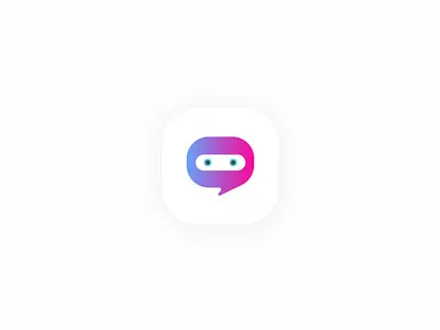 Chat bot ai app appicon chatbot design icon ios personalassistant simple sketchapp