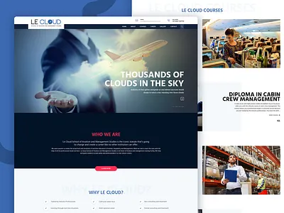 Aviation and Management Studies Web site design management school site student studies ui web web deisgn