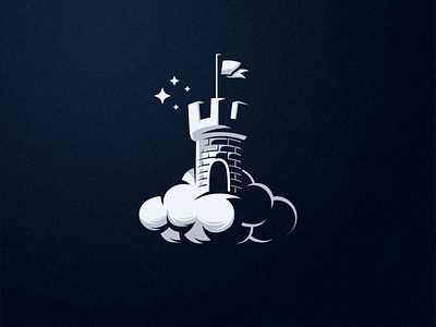 Dream castle awsome castle design inspiration logo modern night shadow