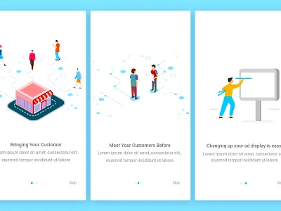 Onboarding adobe design illustration ux vector