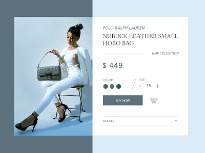 Single Product 012 art blue creative dailyui design flat handbag photoshop product design single product ui website design