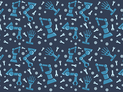 Robotics Seamless Pattern limited palette pattern pattern design seamless pattern seamless patterns