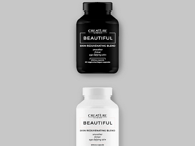 Nutritional Supplement Bottle + Label Design branding design graphic design label design