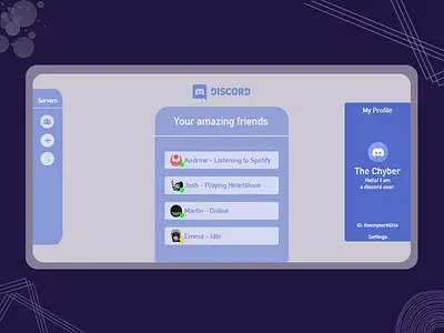 Discord Website Design app clean ui discord gamer page platform simple design social media ui ux user friendly web design website