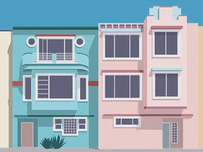 Deco Dreamin' San Francisco Print architecture art deco graphic design illustration mid century poster print print design san francisco usa wall art