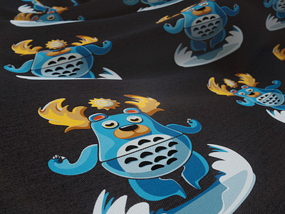 Monstrous summer apparel character illustration monster summer vector
