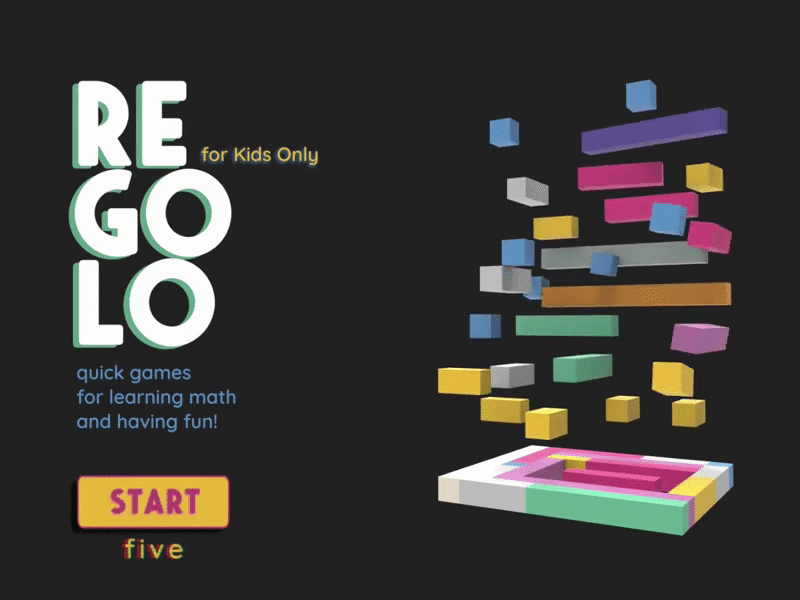 Regolo // web app for kids only 3d 3d animation 3d art animation app design icon illustration landing page logo typography ui ux vector web