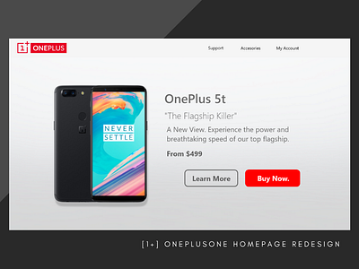 OnePlus Redesign Page landingpage product launch