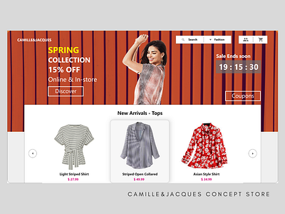 Camille&Jacques Clothing Page clothing clothing brand e commerce