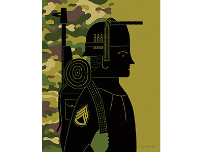 Veterans Days college illustration military veteran veterans day