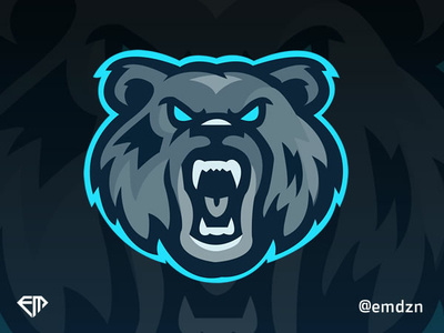 Bear Mascot Logo eSports by art bear branding design esports team logo fortnite fortnite logo gaming graphic illustration logo logo esports marca mascot design mascot logo sketch twitch logo vector
