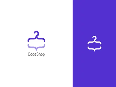 Code Shop brand branding business buy cart code shop coding company corporate creative hanger icon idea identity logo market media modern objects