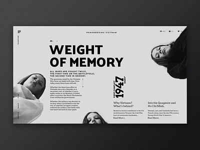 Vietnam War design goverment history museum typography ui ux web design