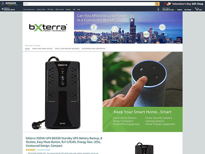 Bxterra Power Technology amazon desing storefront