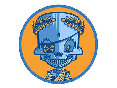 Skully Emperor character design emperor illustration procreate skull