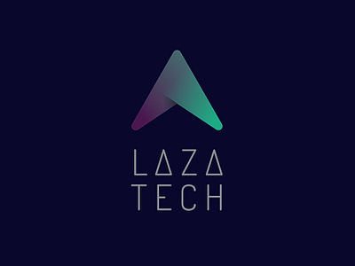 LAZATECH arabic arrow design fold future identity logo magazine tech design technology logo triangle