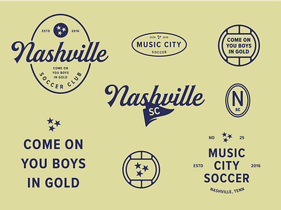 Boys In Gold illustration nashville soccer