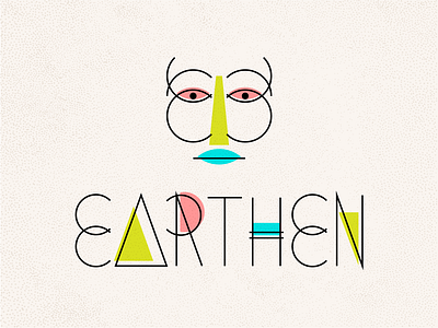 Earthen (Stacked) abstract brand earthen easter island fair trade geometric hand made hippie identity international mark market market logo minimalist modern tribal world
