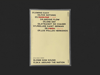 Fat Possum Orchestra / 04 australia branding editorial fat possum orchestra music orchestra possum set list sydney goldstein visual identity