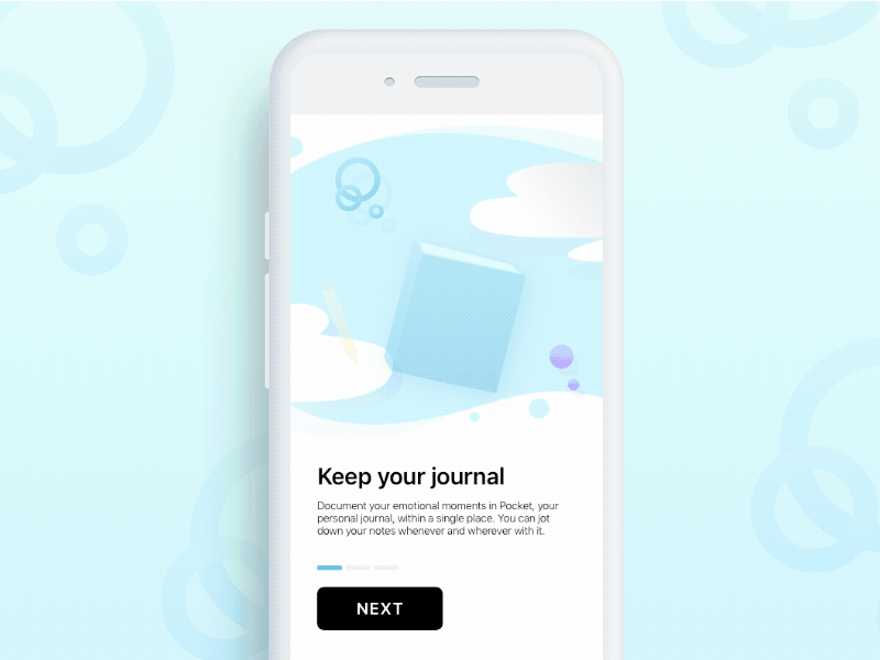 Healthcare App Onboarding Experience animation app branding illustration journal mobile onboarding swipe track uiux