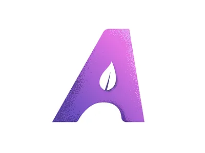 A + Mango a brand design dribbble flat gradient graphic icon identity illustration illustrator logo mango minimal modern msaifulhak musafeer purple ui violet