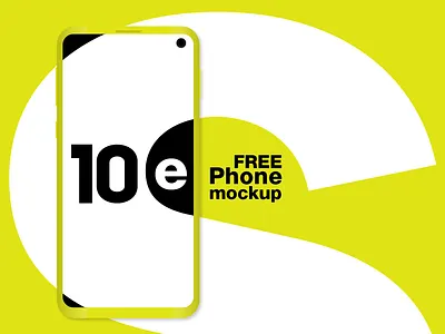 Galaxy S10e FREE phone mockup 10 2019 black camera clean design e elegant flagship galaxy galaxy s10 great latest minimal mockup phone samsung vector white yellow