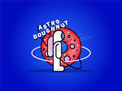 Astrodoughnut astronaut astronauts doughnut doughnuts earth food foodporn magic oxygen space universe vector vector art world