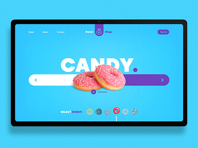 Donut landing page interface landingpage ui uidesign ux website