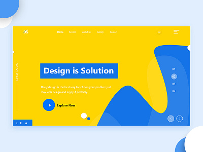 Agency Web UI clean color colors landing page madhu mia typography ui ui ux uiux web