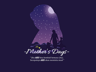 Mother S Day2 design flat illustration vector