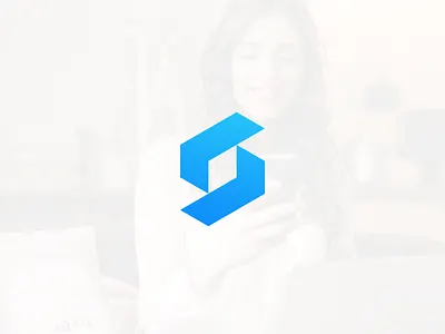 S logo concept 99designs app blue branding design flat geometric icon illustration inspiration internet logo modern simple tech tech design ui ux vector
