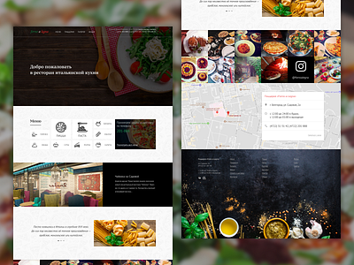 Italian restaurant "forno a legna" concept design figma food fornoalegna italian italian food italian restaurant restaraunt web web design