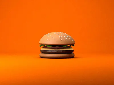 3D Burger burger c4d color design food render visual