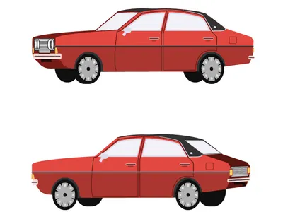 Ford cortina art car desgin flat ford illustration isometric design prespective vector art