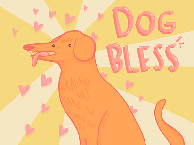 Dog bless - illustration animal drawing digital art digital drawing dog dog illustration dogs drawing illustration