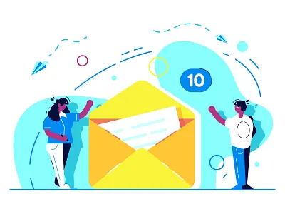 Email app business people character chat chatting communication design e mail email email app email marketing illustration landing page letter line mail marketing message social media vector