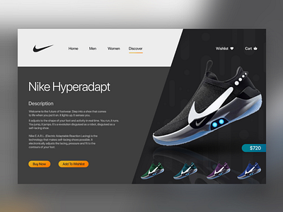 Nike Website Design concept ui ux webdesign nike